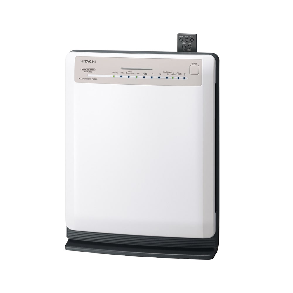 Hitachi air purifier made in Japan white