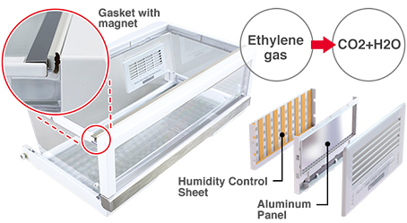 Ethylene gas, CO2+H2O