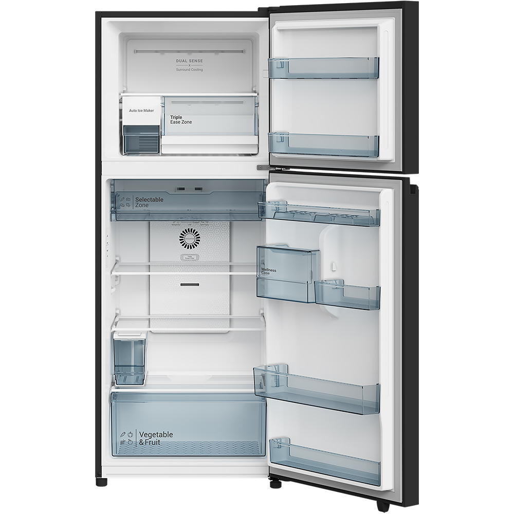 Hitachi refrigerator R-WB640VGV0(D) Bottom Freezer, 4-door, Glass Mauve Gray