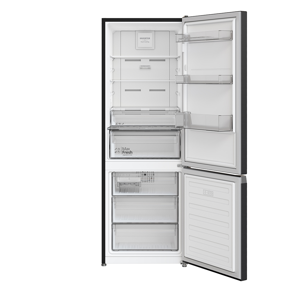 Hitachi refrigerator R-WB640VGV0(D) Bottom Freezer, 4-door, Glass Mauve Gray