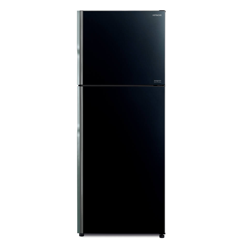 Tủ lạnh Hitachi 2 cửa R-FVX510PGV9 ngăn đông trên, cửa kính màu đen