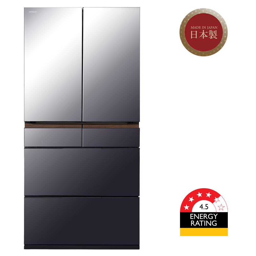 Hitachi refrigerator Multi Door Made in Japan Crystal Mirror