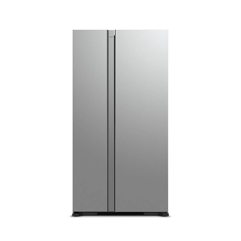 Hitachi refrigerator Side by side 2 Door Glass Silver
