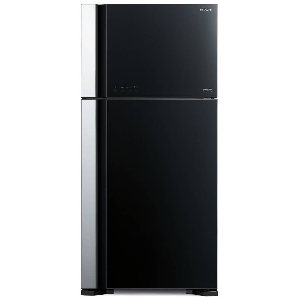 Hitachi refrigerator 2 Door Glass Black