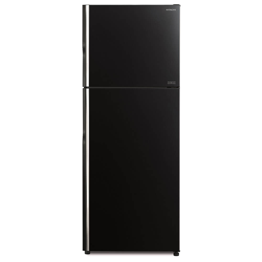 Tủ lạnh Hitachi 2 cửa R-FG510PGV8 ngăn đông trên, cửa kính màu đen