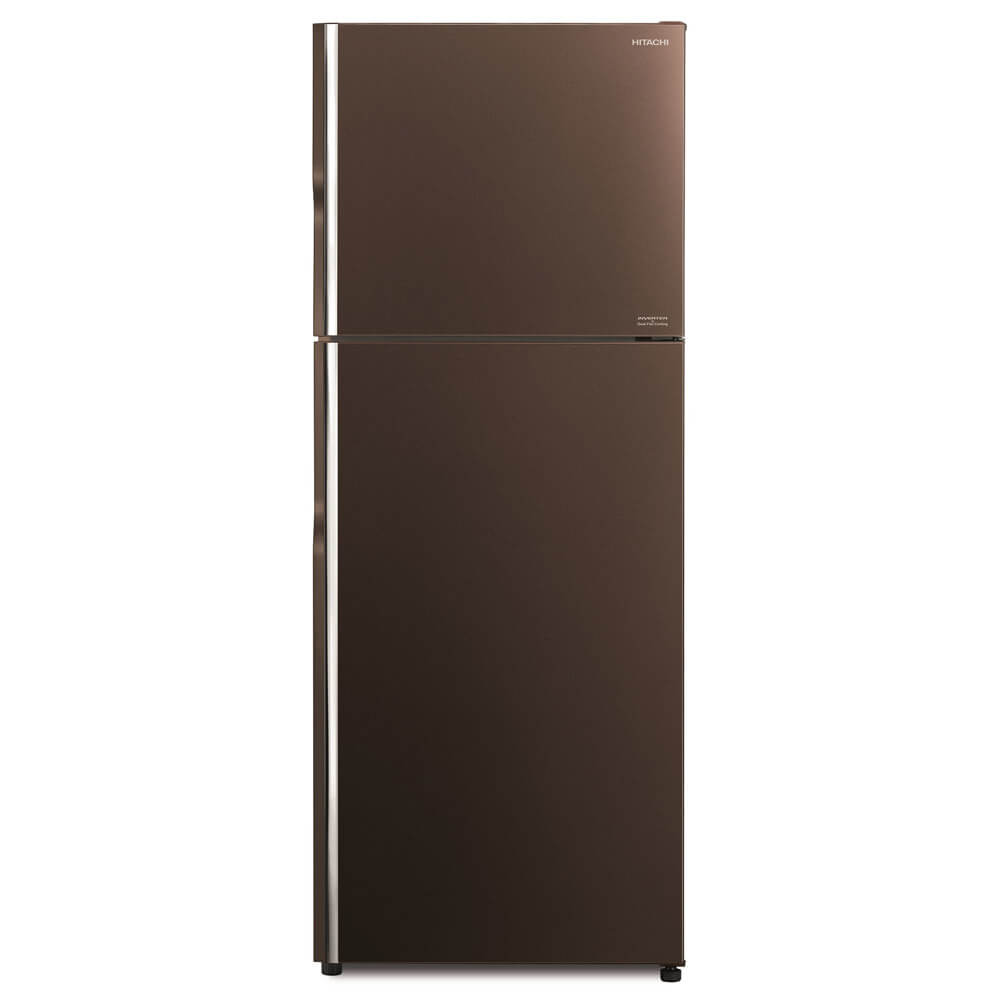Hitachi refrigerator R-FG510PGV8 Top Freezer, 2-Door, Glass Brown