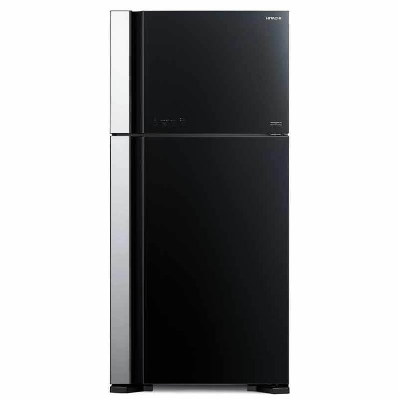 Tủ lạnh Hitachi 2 cửa R-FG690PGV7X ngăn đông trên, màu đen
