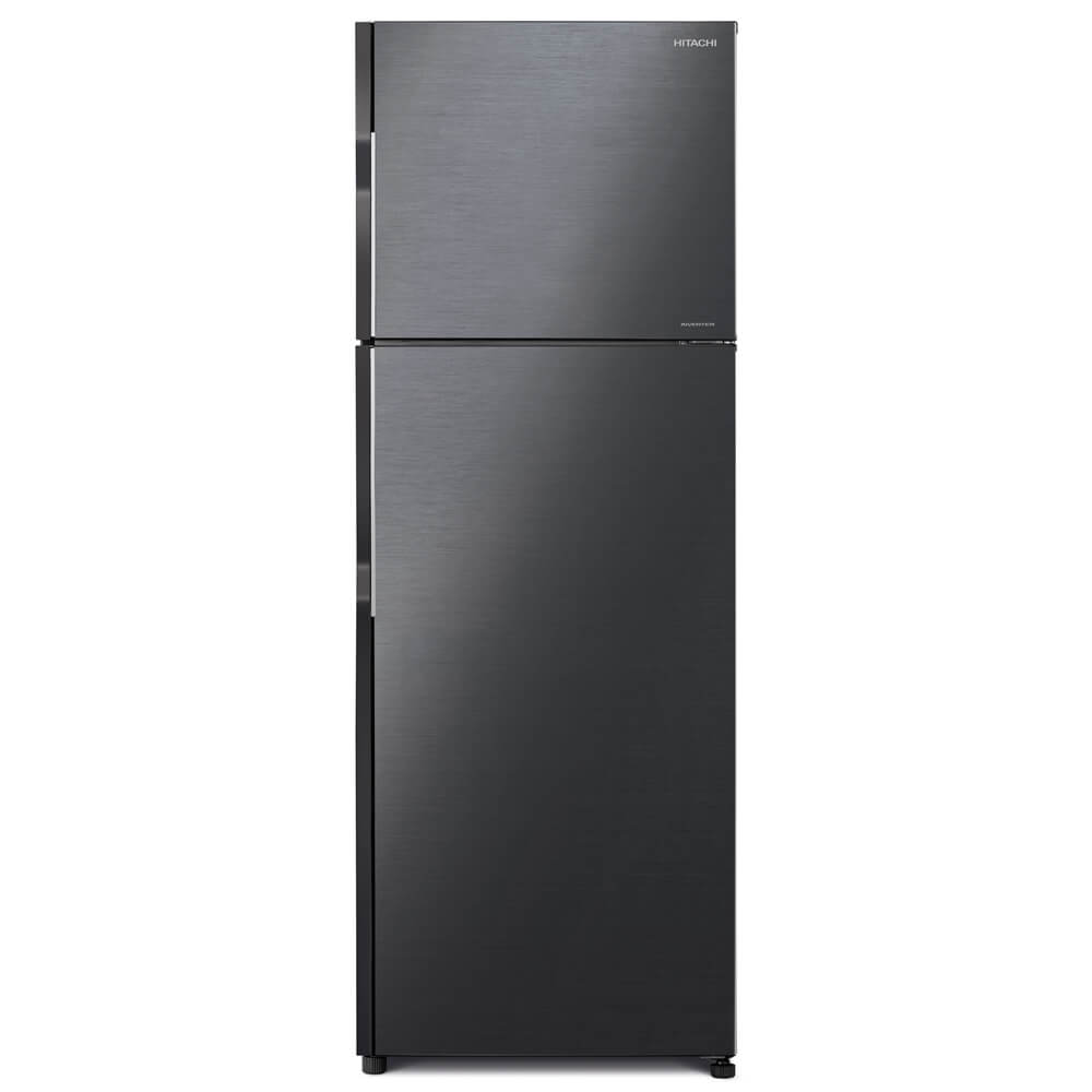 Hitachi refrigerator R-H350PGV7 Top Freezer, 2-Door, Brilliant Black