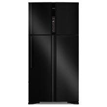Hitachi refrigerator R-WB640VGV0(D) Bottom Freezer, 4-door, Glass Black