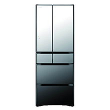 Tủ lạnh Hitachi 6 cửa R-G520GV màu đen pha lê