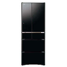 Tủ lạnh Hitachi 6 cửa R-G520GV màu đen pha lê