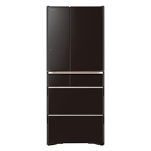 Tủ lạnh Hitachi 6 cửa R-G620GV, màu đen pha lê