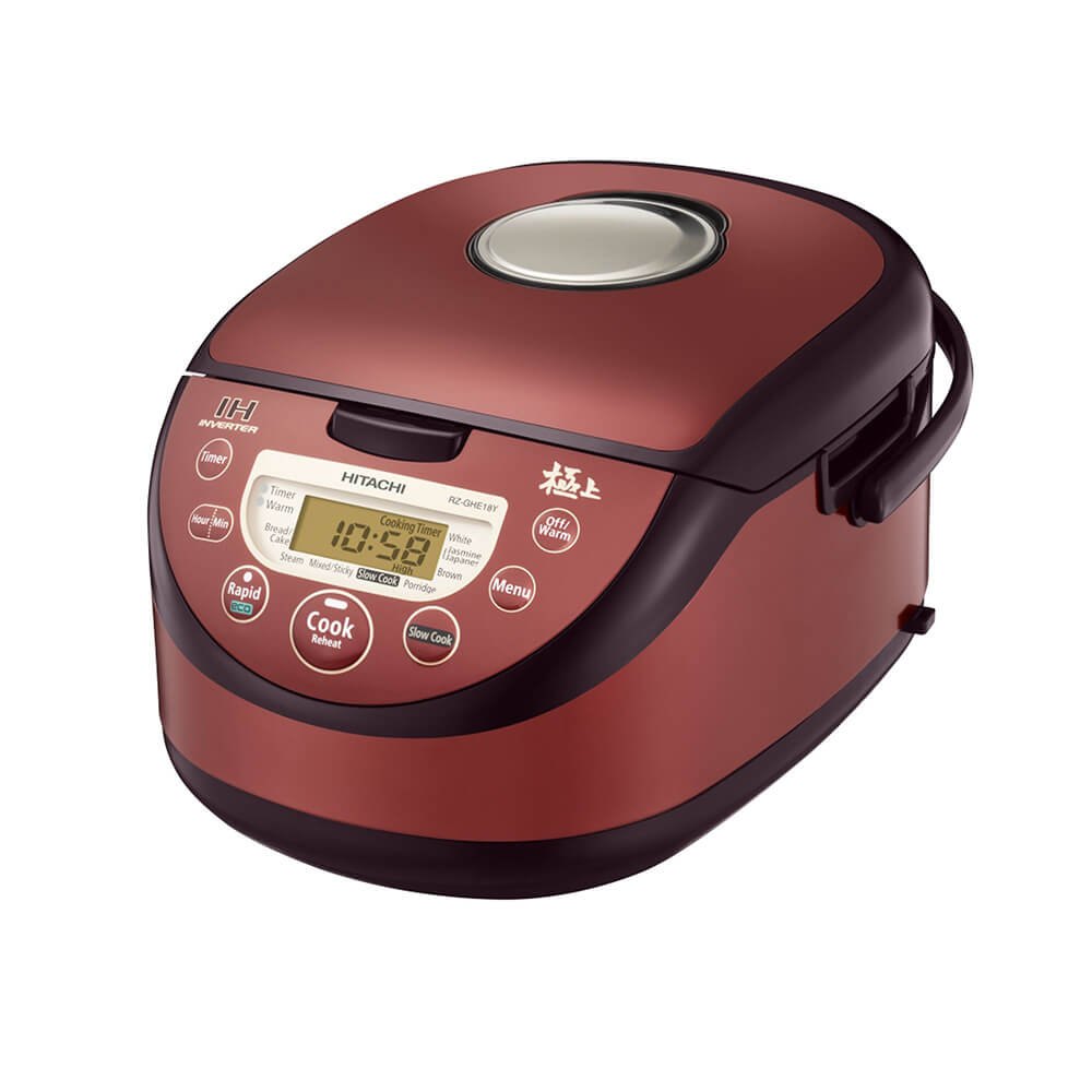 Hitachi Rice Cooker RZ-GHE18Y, capacity 1.8L, red