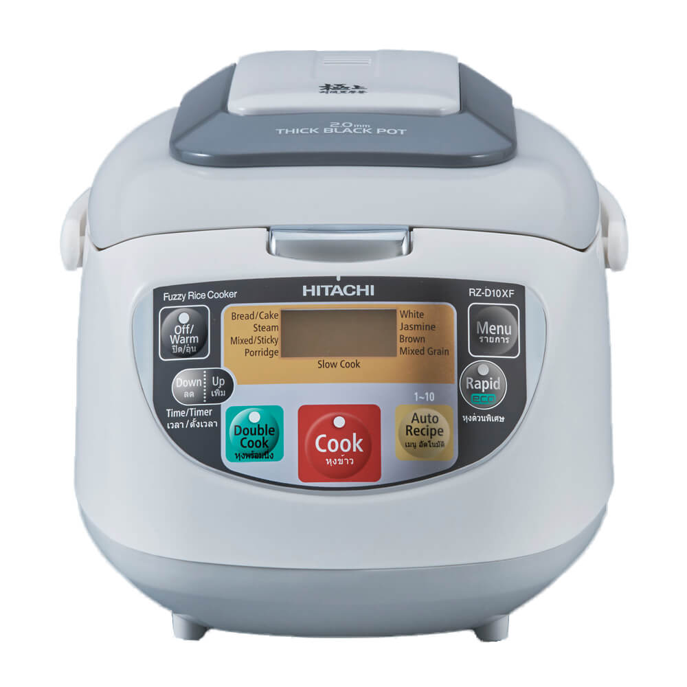 Hitachi Fuzzy Control- Double Rice Cook Gray white