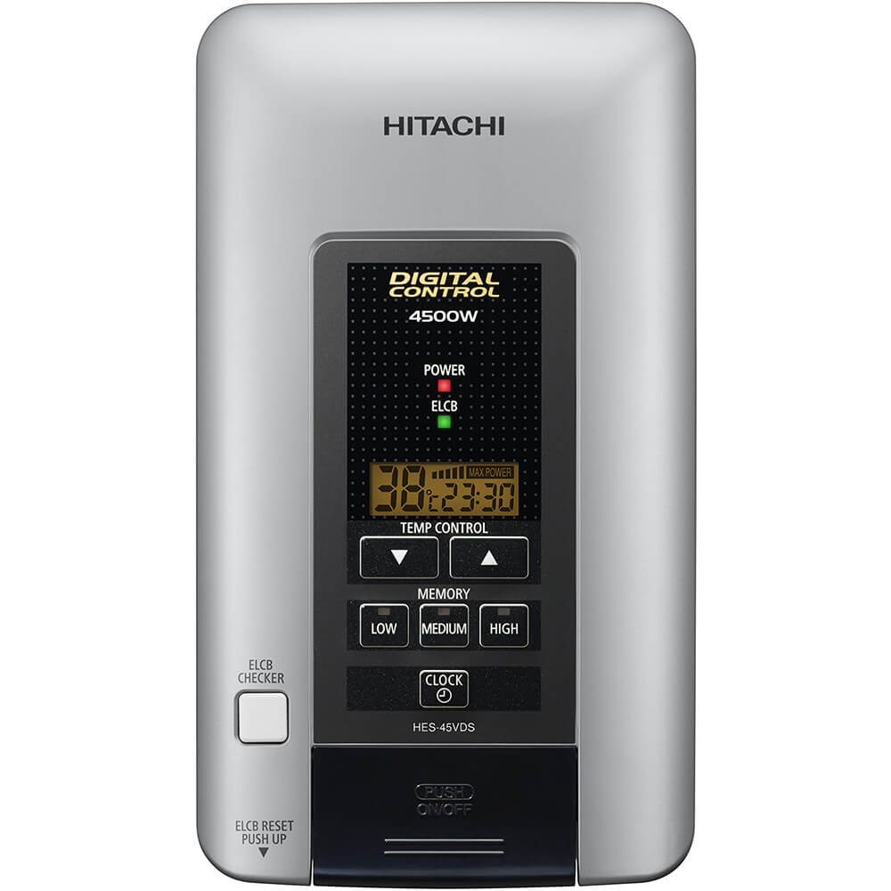Hitachi shower heater Digital Premium Silver