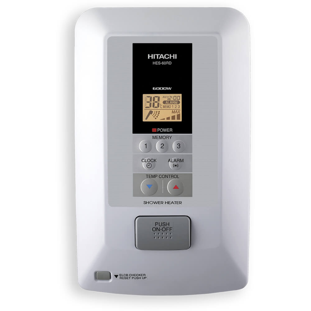 Hitachi shower heater Digital White