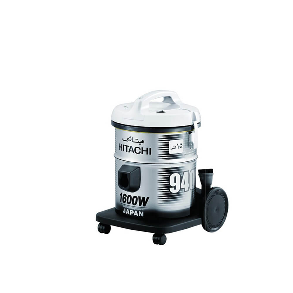 Hitachi Vacuum cleaner CV-940Y, standard vertical barrel type, capacity 1600W, platinum gray