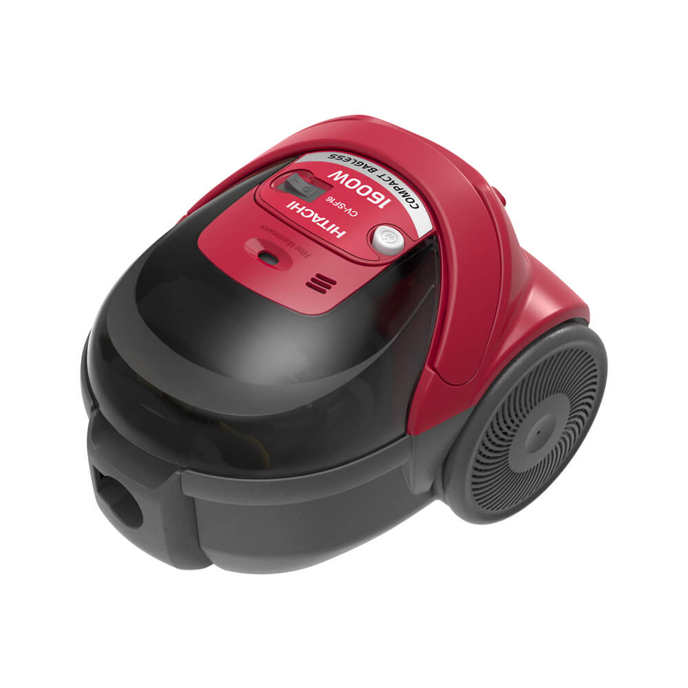 Hitachi Vacuum cleaner CV-SF16 type pocket-less compact, maximum power 1600W, Brilliant Red