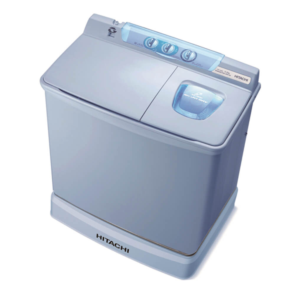 Hitachi washing machine twin tub blue